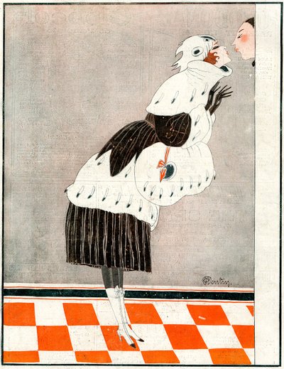 Good bye and Thank You! Mind my make-up - illustration from la Vie Parisienne by Charles Martin