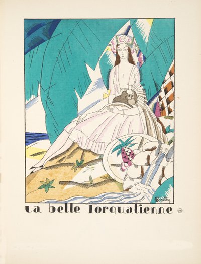 The Beautiful Torquatienne, from a Collection of Fashion Plates by Charles Martin