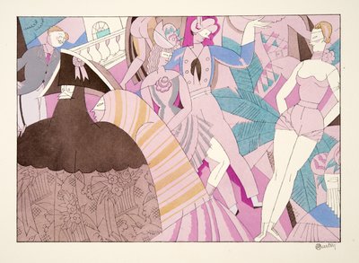 Le Carnaval, from Sports & Divertissements, pub. 1914 by Charles Martin