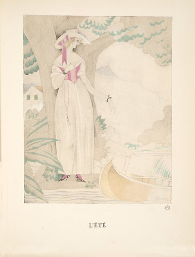 Summer, from a Collection of Fashion Plates by Charles Martin