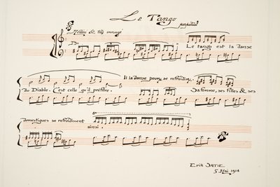 Musical Score for The Tango, from Sports & Entertainments, pub. 1914 by Charles Martin