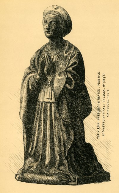 The Virgin Annunciate, Marble Statue, 1519 by Charles Martin Hodges