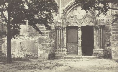 Church of Villeneuve le Comte, Seine-et-Marne by Charles Marville