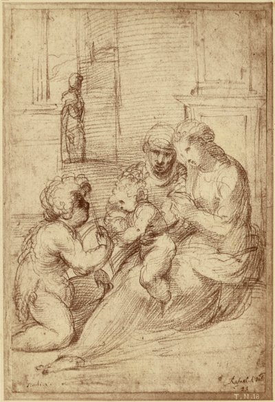 Reproduction of a drawing by Raphael by Charles Marville