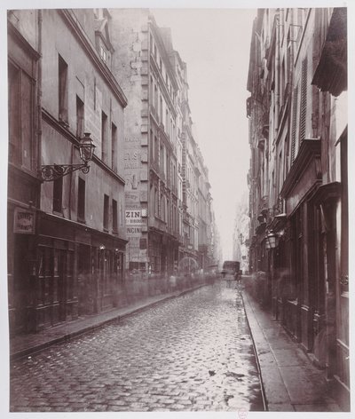 Rue de Gravilliers, from the Rue du Temple, Paris by Charles Marville