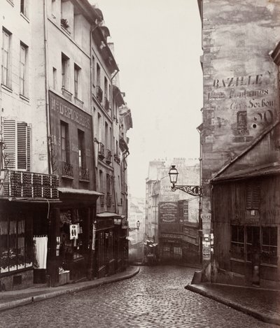 Rue de la Montagne-Sainte-Geneviève near the Intersection of Rue LaPlace by Charles Marville