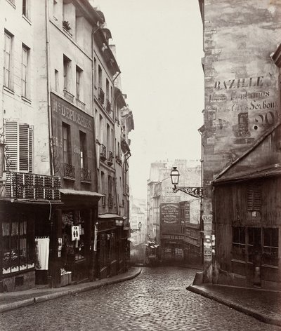 Rue de la Montagne-Sainte-Geneviève near the Intersection of Rue LaPlace, 1865-69 by Charles Marville