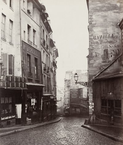 Rue de la Montagne-Sainte-Geneviève near the Intersection of Rue Laplace by Charles Marville