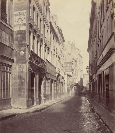 Rue des Bourdonnais from Rue de Rivoli by Charles Marville