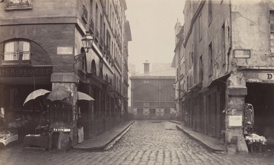 Rue du Contrat-Social, de la rue de la Tonnellerie, 1864-1865 by Charles Marville