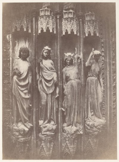 The Virtues Crushing the Vices, Strasbourg Cathedral by Charles Marville