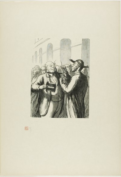 At the Universal Exhibition: Security Check at the Entrance by Charles Maurand