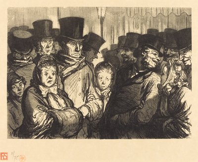 Boulevard du Temple at Midnight by Charles Maurand after Honoré Daumier