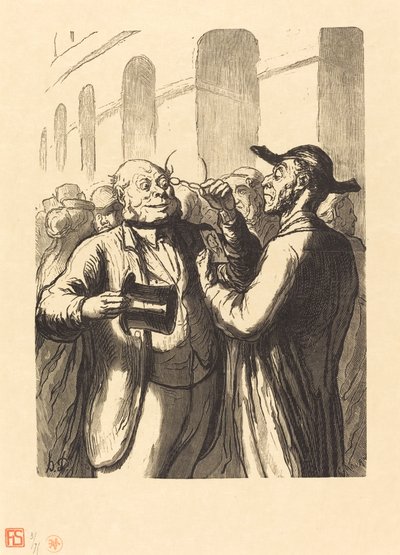 Universal Exposition: Inspection of Photographs at the Turnstiles by Charles Maurand after Honoré Daumier
