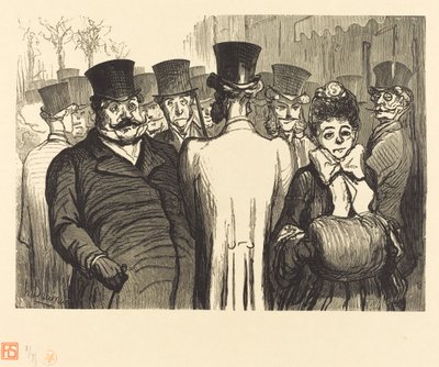The Boulevard des Italiens by Charles Maurand after Honoré Daumier