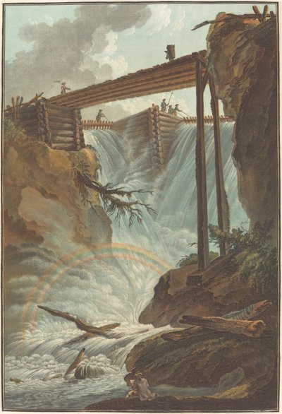 Chute de la Tritt dans la vallée de Muhlethal, 1776 by Charles Melchior Descourtis