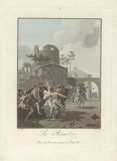 The Quarrel by Charles Melchior Descourtis