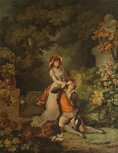The Surprised Lover by Charles Melchior Descourtis