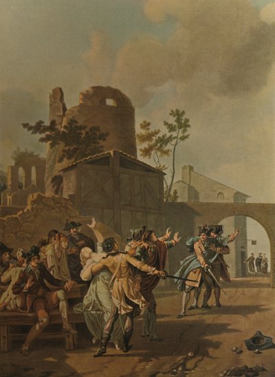 The Brawl by Charles Melchior Descourtis