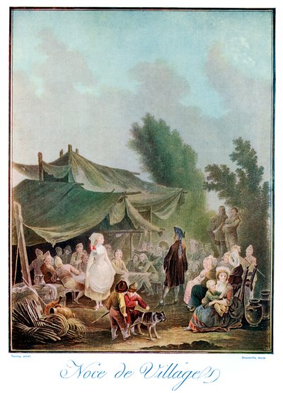 Noce de Village by Charles Melchior Descourtis