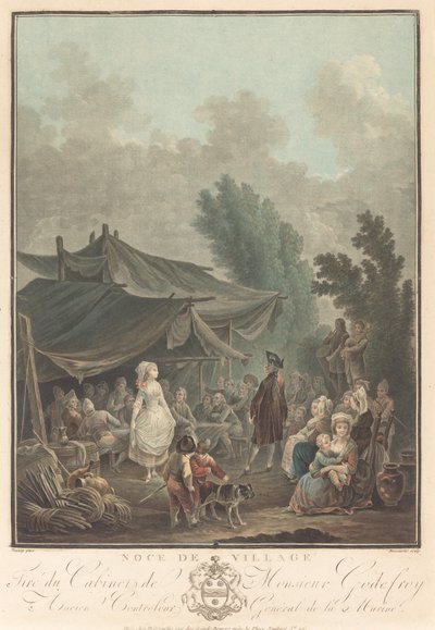 Village Wedding by Charles Melchior Descourtis