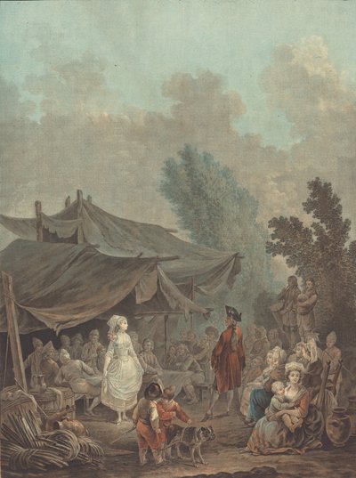 Village Wedding, 1785 by Charles Melchior Descourtis