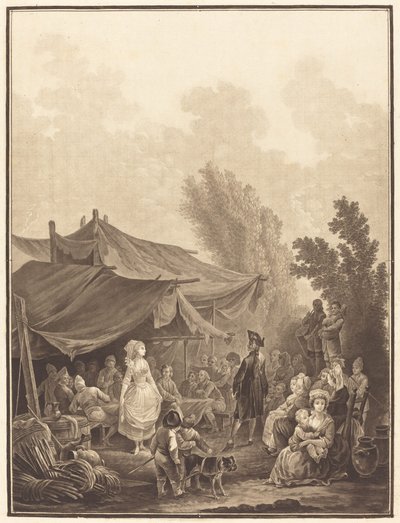 Village Wedding by Charles Melchior Descourtis