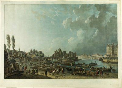 Port de St. Paul, Paris by Charles Melchior Descourtis