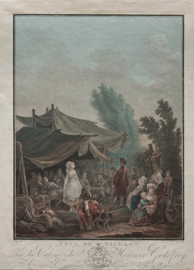 Village Wedding by Charles Melchior Descourtis