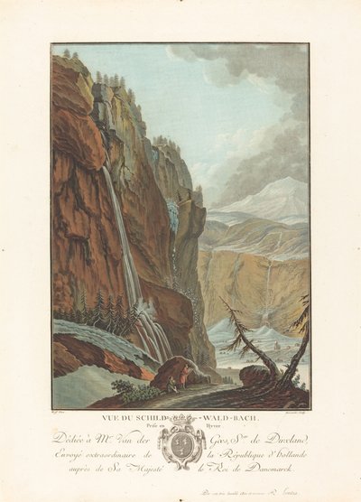 View of the Schild-Wald-Bach Taken in Winter, 1785 by Charles Melchior Descourtis
