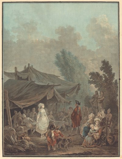 Village Wedding by Charles Melchior Descourtis after Nicolas Antoine Taunay