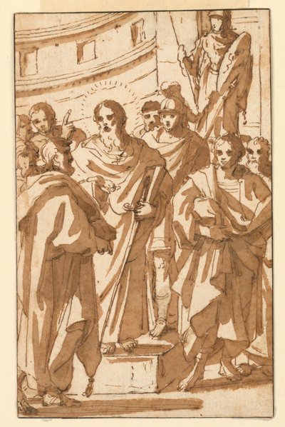 St. Paul Preaching upon the Areopagus in Athens by Charles Mellin