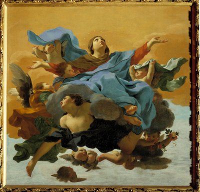 The Assumption of the Virgin. Painting by Charles Mellin (17th century) Private collection by Charles Mellin