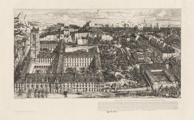 Henry IV College or Napoleon School, Paris by Charles Meryon