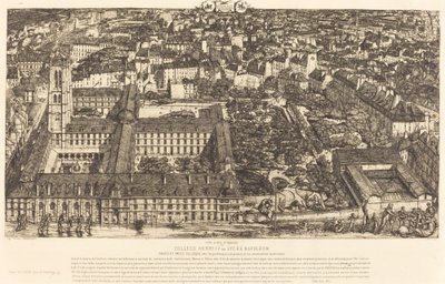 Henry IV College or Napoleon School, Paris by Charles Meryon