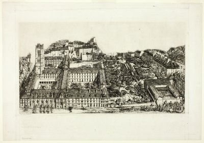 Collège Henry IV (or Lycée Napoléon), Paris by Charles Meryon