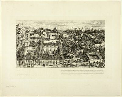 College Henry IV (or Lycée Napoléon), Paris by Charles Meryon