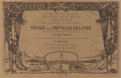 Cover for the Set of Etchings Entitled "A Voyage to New Zealand" by Charles Meryon