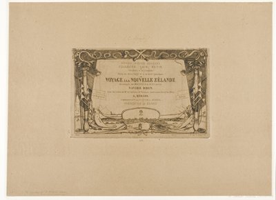 Cover for a Voyage to New Zealand (1842-46) by Charles Meryon