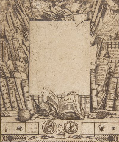 Design for a Frame for the Portrait of Armand Guéraud by Charles Meryon