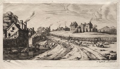 Entrance to the Faubourg, Saint-Marceau, Paris by Charles Meryon