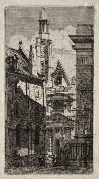 Church of St. Stephen of the Mount by Charles Meryon