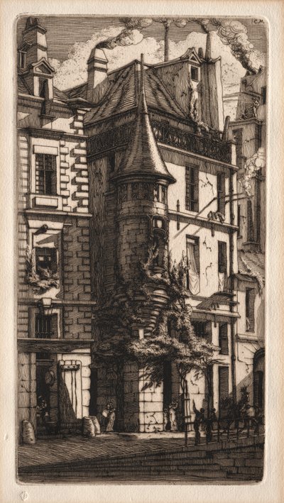 Etchings of Paris: House with a Turret, Weavers