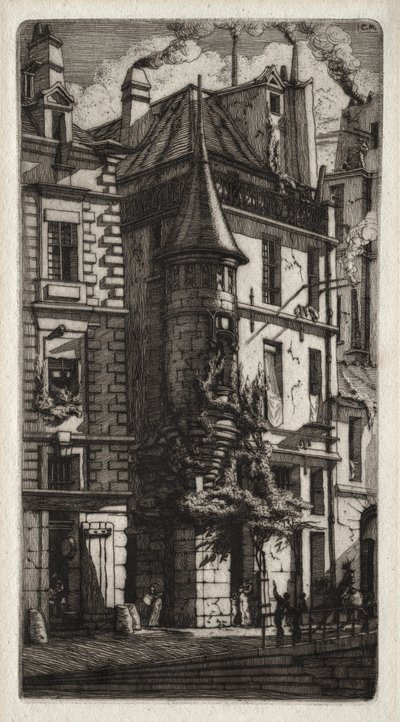 Etchings of Paris: House with a Turret, Weavers