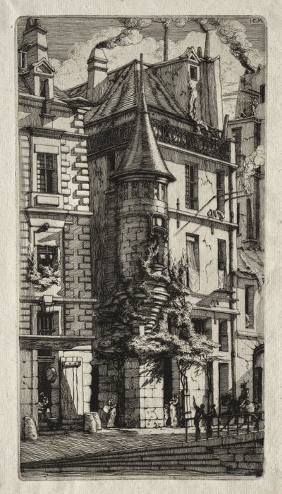 Etchings of Paris: House with a Turret, Weavers