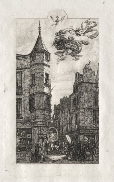 Etchings of Paris: Tourelle, rue de l