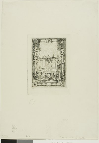 Frontispiece for the Catalogue of the Engravings of Thomas De Leu by Charles Meryon