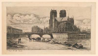 The Apse of Notre-Dame, Paris by Charles Meryon
