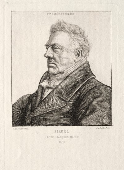 L. J. Marie Bizeul, a Breton Archaeologist by Charles Meryon