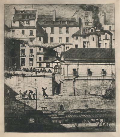 La Morgue (3rd State) by Charles Meryon